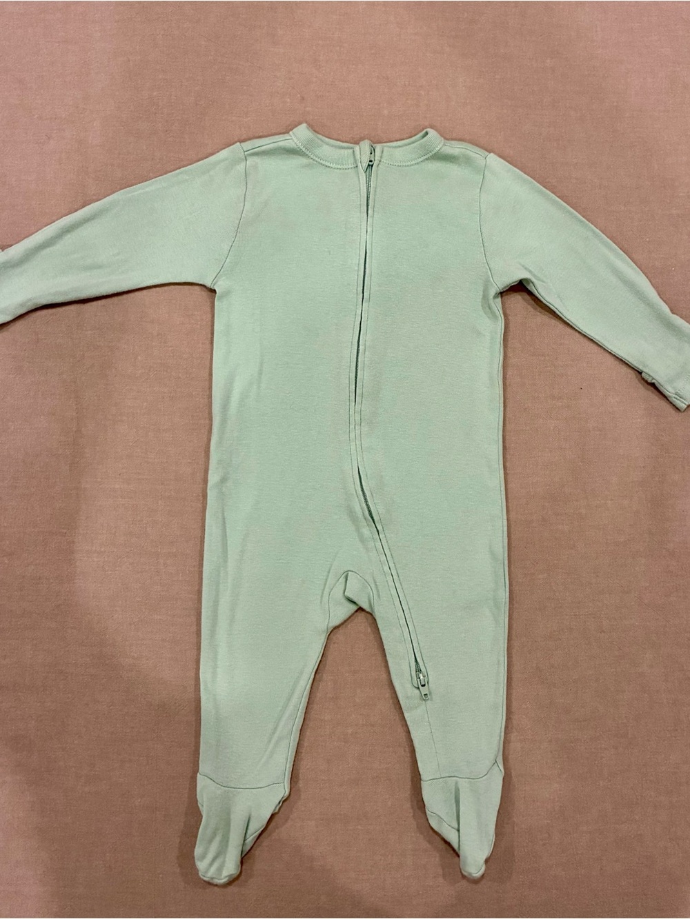 LOT OF 3! 100% cotton sleepers w/2-way zippers, 6-9 mos.